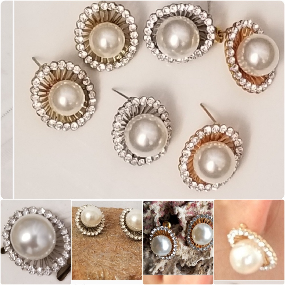 Simulated Pearl  Earring